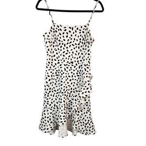 BAR lll White IPANEMA Ruffled Sleeveless Spaghetti Strap Mini NEW W/ TAGS Small